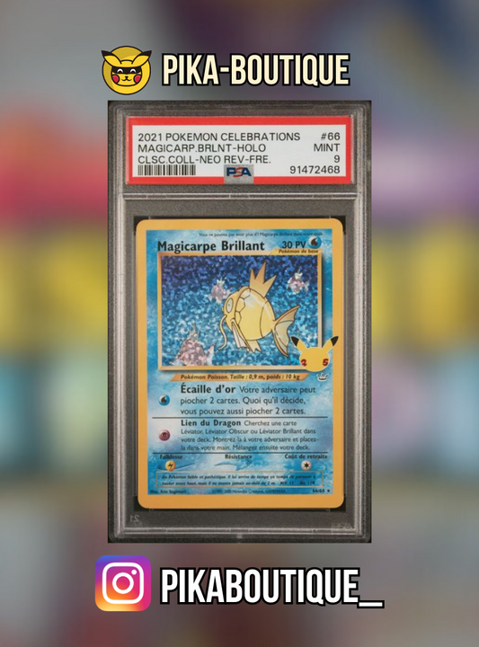 066 - PSA9   MAGICARPE BRILLANT - Carte gradée -