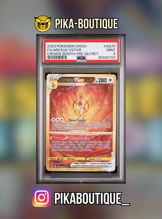 GG70 - PSA9  ARCEUS - Carte gradée -