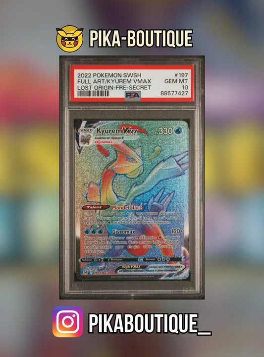 197 - PSA10  KYUREM VMAX - Carte gradée -