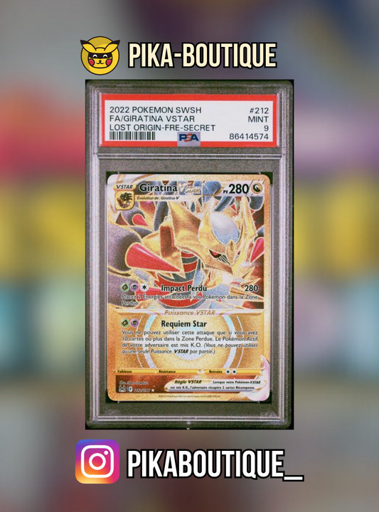 212 - PSA9  GIRATINA - Carte gradée -