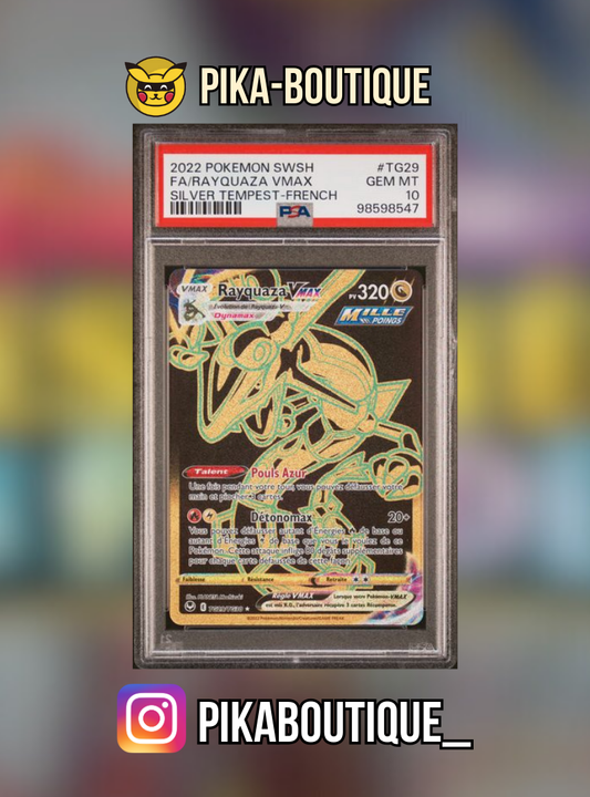 TG29 - PSA10 RAYQUAZA BLACK GOLD - Carte gradée -