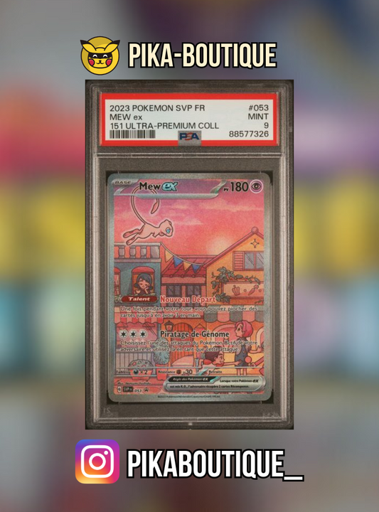 053 - PSA9  MEW EX - Carte gradée -