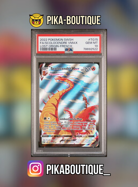 TG15 - PSA10  SCOLOCENDRE VMAX - Carte gradée -