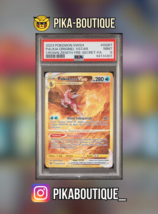 GG67 - PSA9  PALKIA GOLD - Carte gradée -