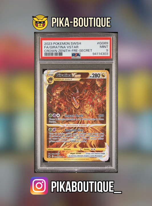 GG69 - PSA9  GIRATINA GOLD - Carte gradée -