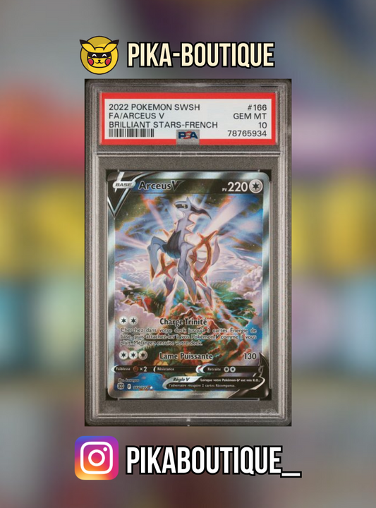 166 - PSA10  ARCEUS - Carte gradée -