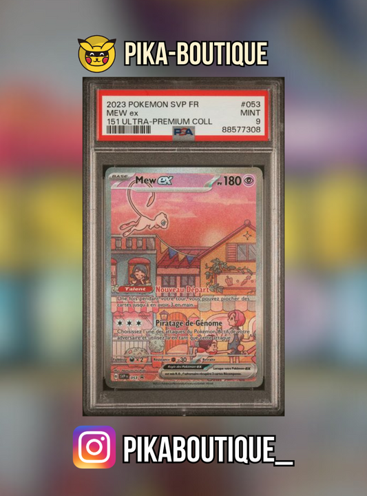 053 - PSA9  MEW EX - Carte gradée -