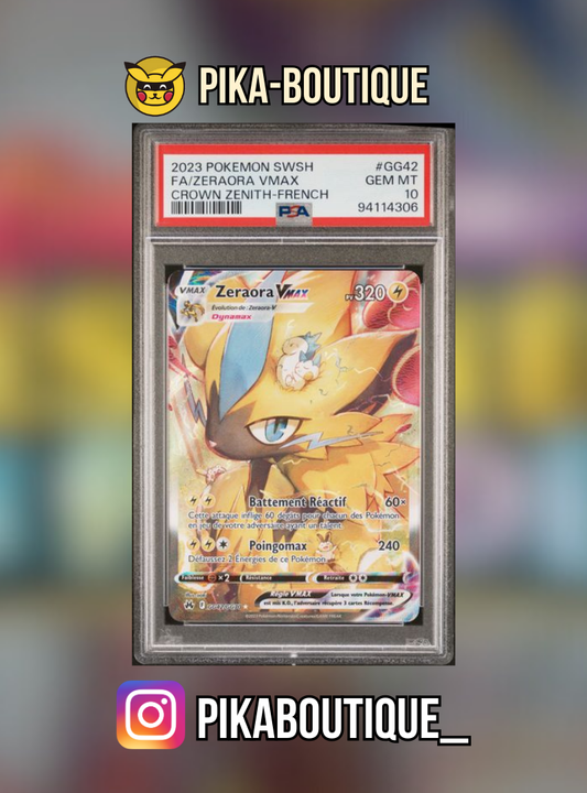 GG42 - PSA10  ZERAORA VMAX - Carte gradée -