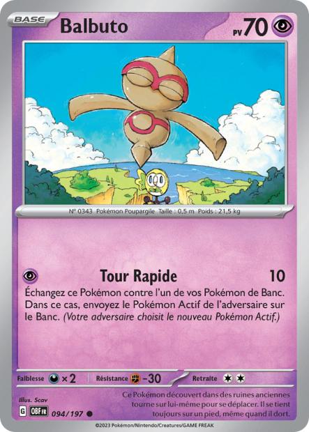 POKEMON EV03 - Carte unité REVERSE 2