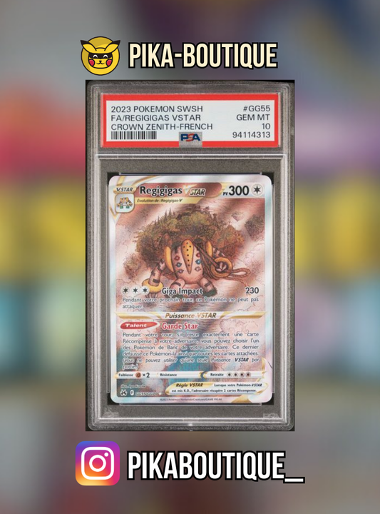 GG55 - PSA10  REGIGIGAS VSTAR - Carte gradée -