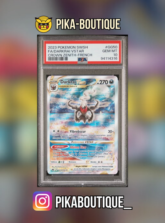 GG50 - PSA10  DARKRAI VSTAR - Carte gradée -