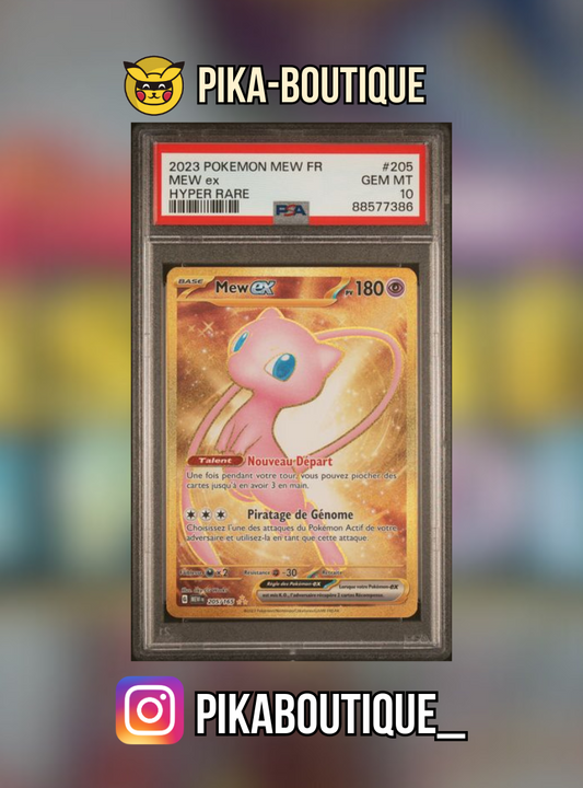 205 - PSA10  MEW GOLD - Carte gradée -