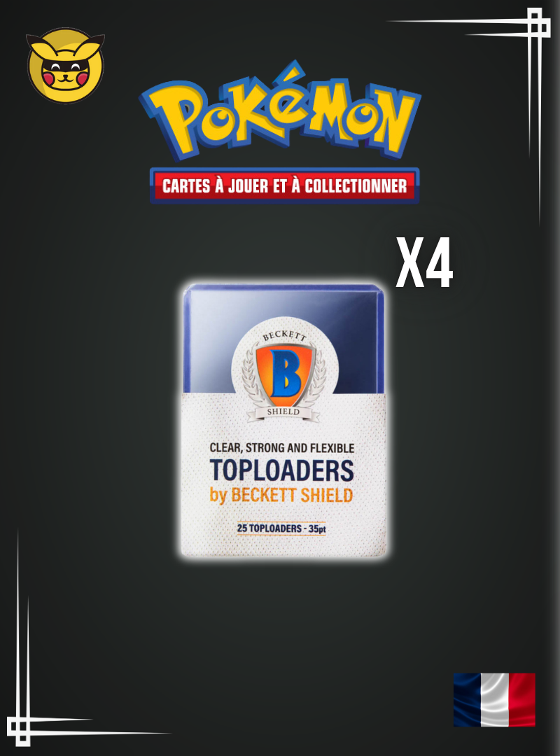 Lot de 25 Toploader Beckett