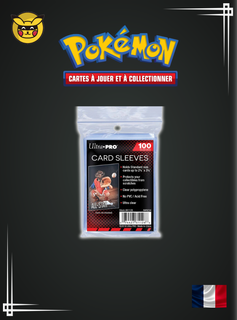 Lot de 100 protèges-cartes